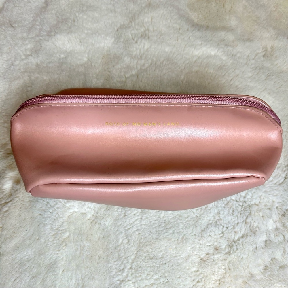 Rose of No Man’s Land Vegan Leather Women's Cosmetic Bag